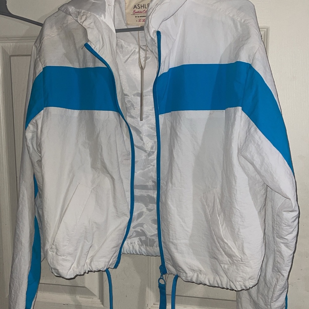 White and blue forever 21 jacket